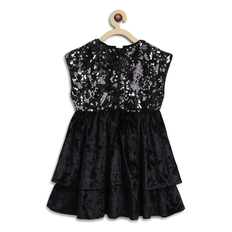 Velour Short Sleeve Dress image number null
